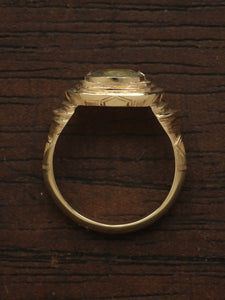 'Asuda' ring :: Montana Sapphire :: Ready to Ship